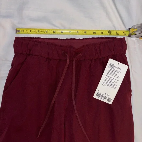 ✨NWT Lululemon Stretch High-Rise Pant 7/8 Length in Red Merlot - Picture 12 of 14